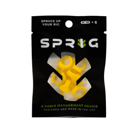 Sprig-Cable Clip 1/4" (6-pack) - Various Colors