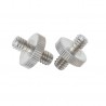 Double Head Screw 1/4" - 1/4" - Pack of 2