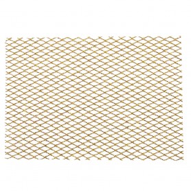 Eyecandy Net Fabric - 4x5,65"  Gold | Pack of 2