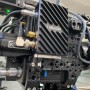 Teradek Bolt Transmitter 15mm stud with a bolt Transmitter mounted on a camera close up from the bottom