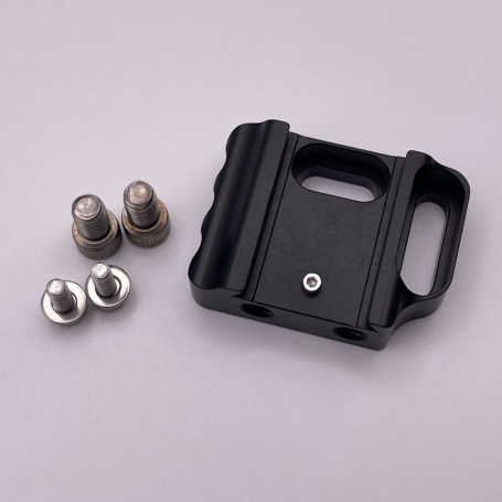 ARRI EVF Universal Mount with 2 1/4" screws and 2 M4 screws with washers, from the top