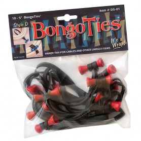Bongo Ties red "Lava" -Pack of 10